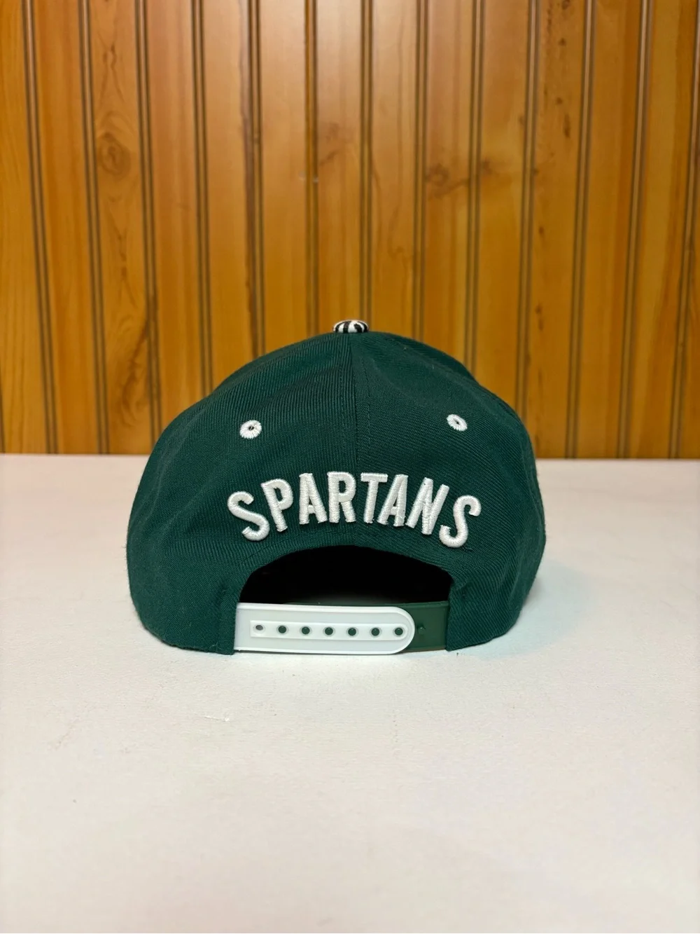 Zephyr Green Hat with Red and Navy Logo Patch